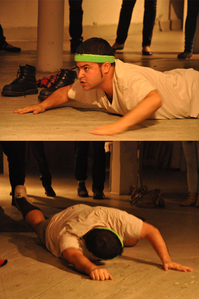 an audience member demands 72 clapping push-ups from Geraldo.  This proves to be difficult. 